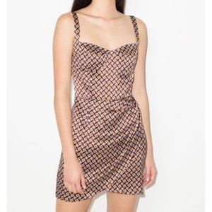 Reformation Fonda Dress in Plaza 100% silk